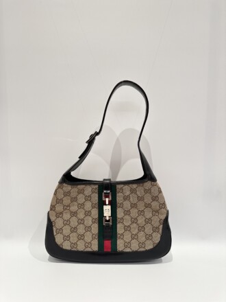 Gucci Brown Jackie Vintage GG Canvas Shoulder Bag