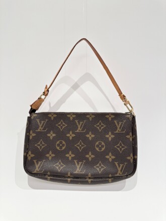 Louis Vuitton Brown Pochette Accessoire Monogram Canvas Clutch