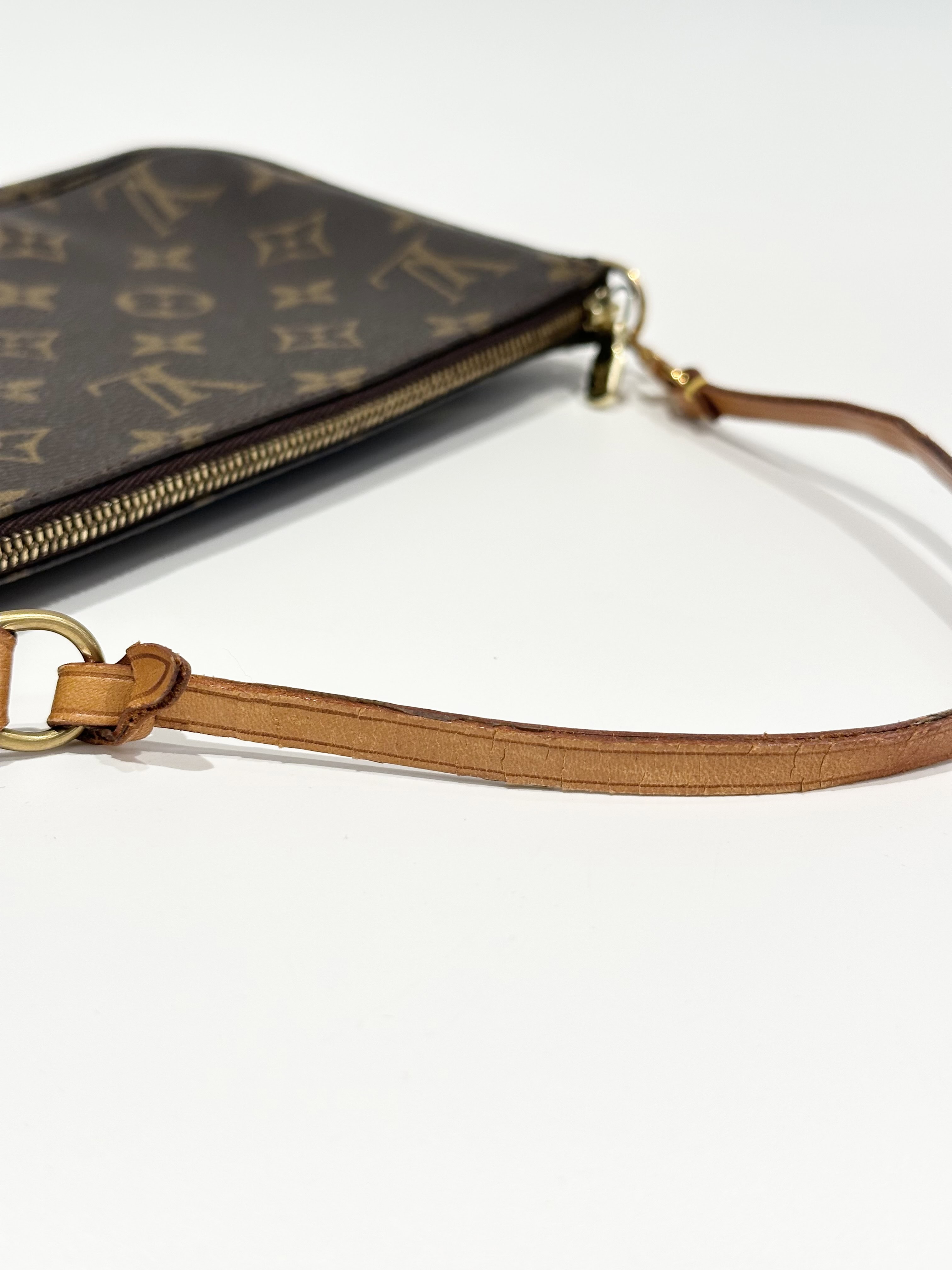 Louis Vuitton Brown Pochette Accessoire Monogram Canvas Clutch - Image 5