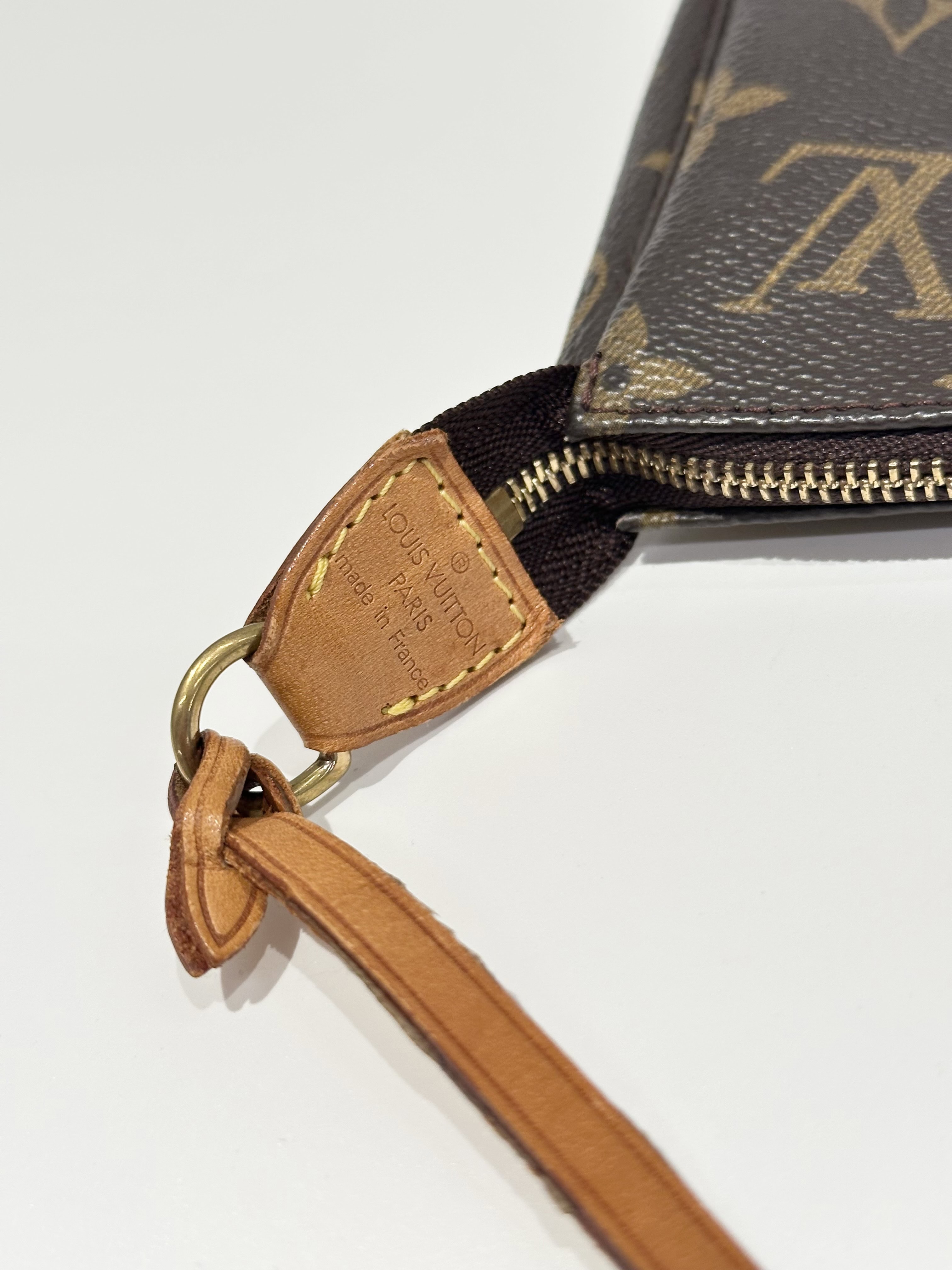 Louis Vuitton Brown Pochette Accessoire Monogram Canvas Clutch - Image 9