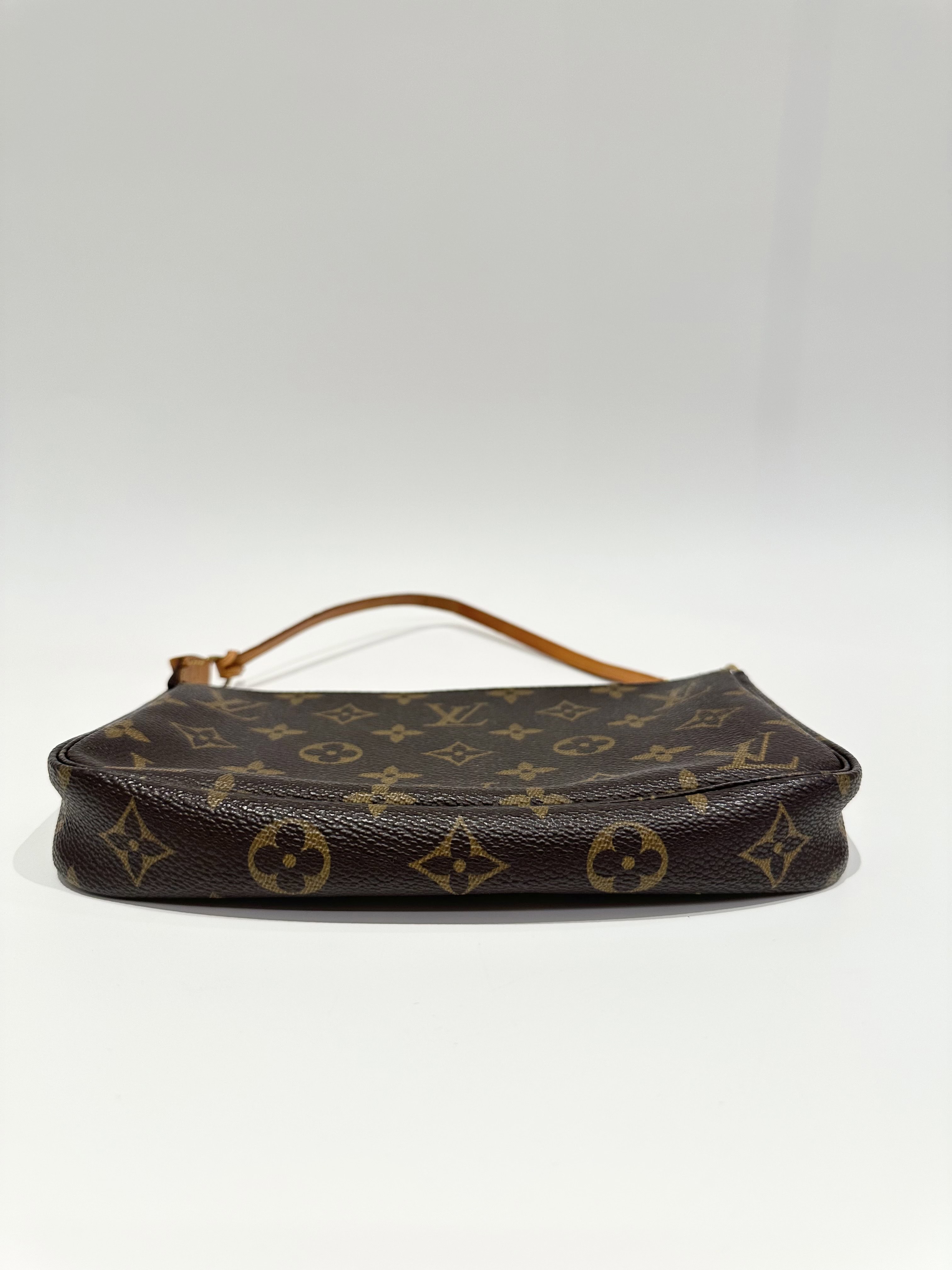 Louis Vuitton Brown Pochette Accessoire Monogram Canvas Clutch - Image 10