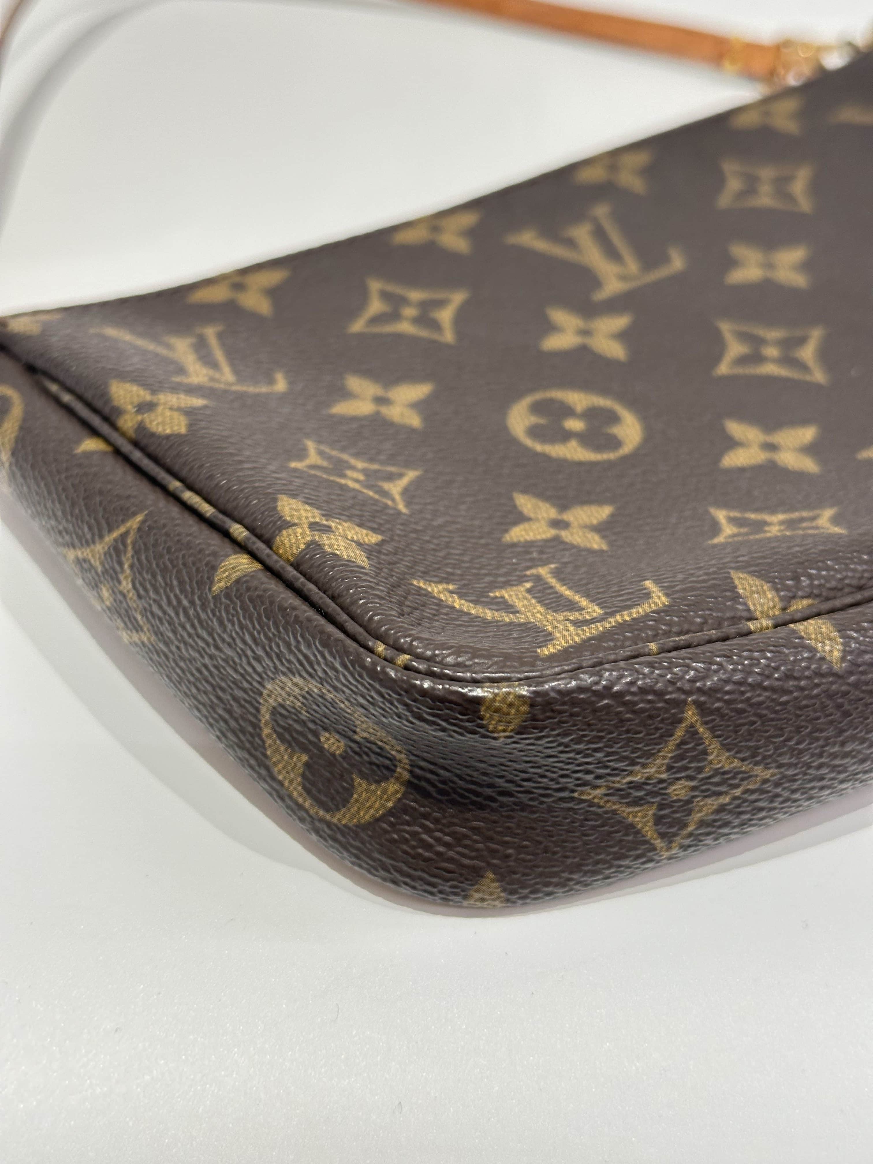 Louis Vuitton Brown Pochette Accessoire Monogram Canvas Clutch - Image 11