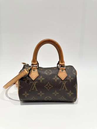 Louis Vuitton Brown Nano Speedy Monogram Canvas Handbag