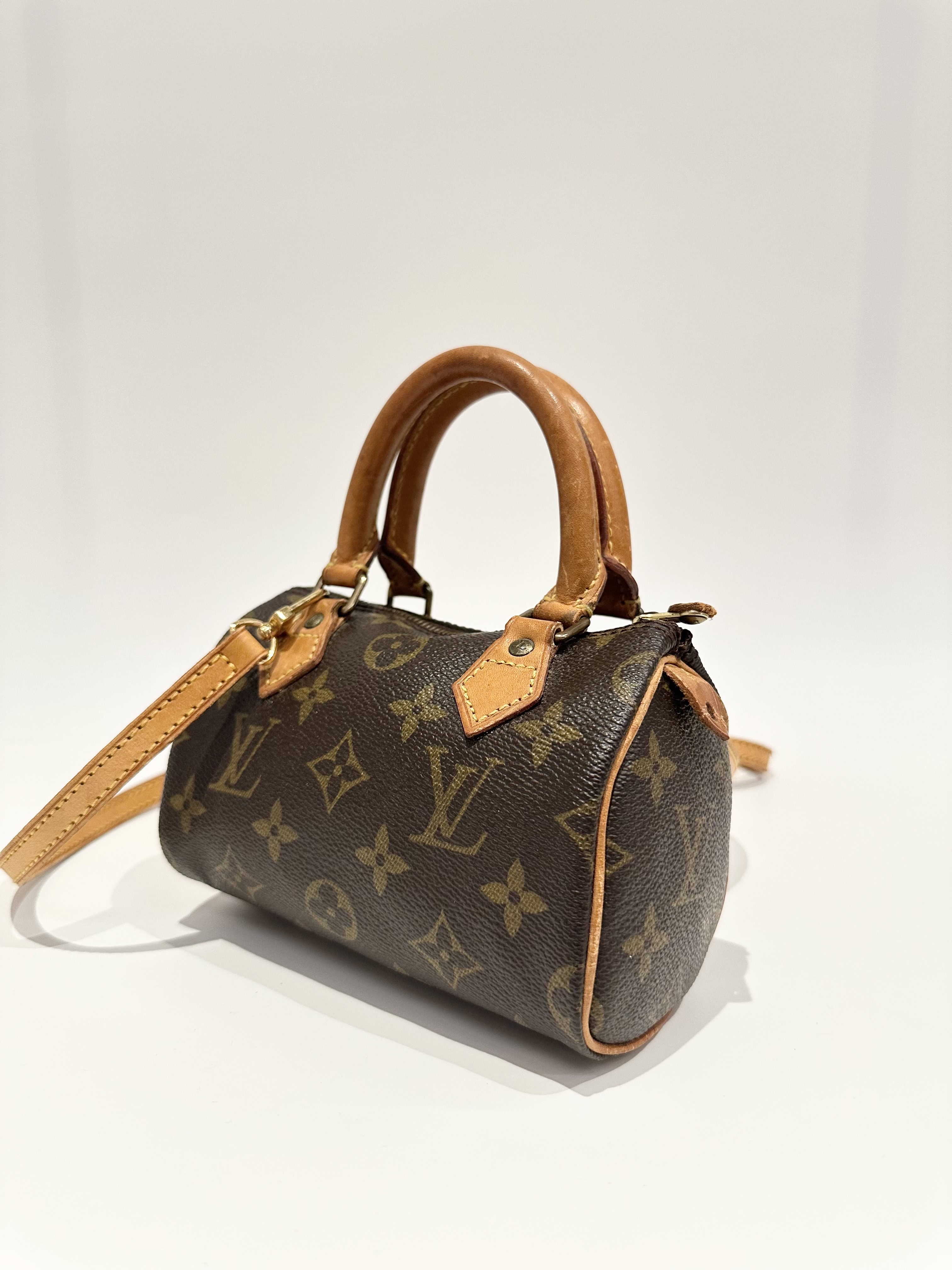Louis Vuitton Brown Nano Speedy Monogram Canvas Handbag - Image 4