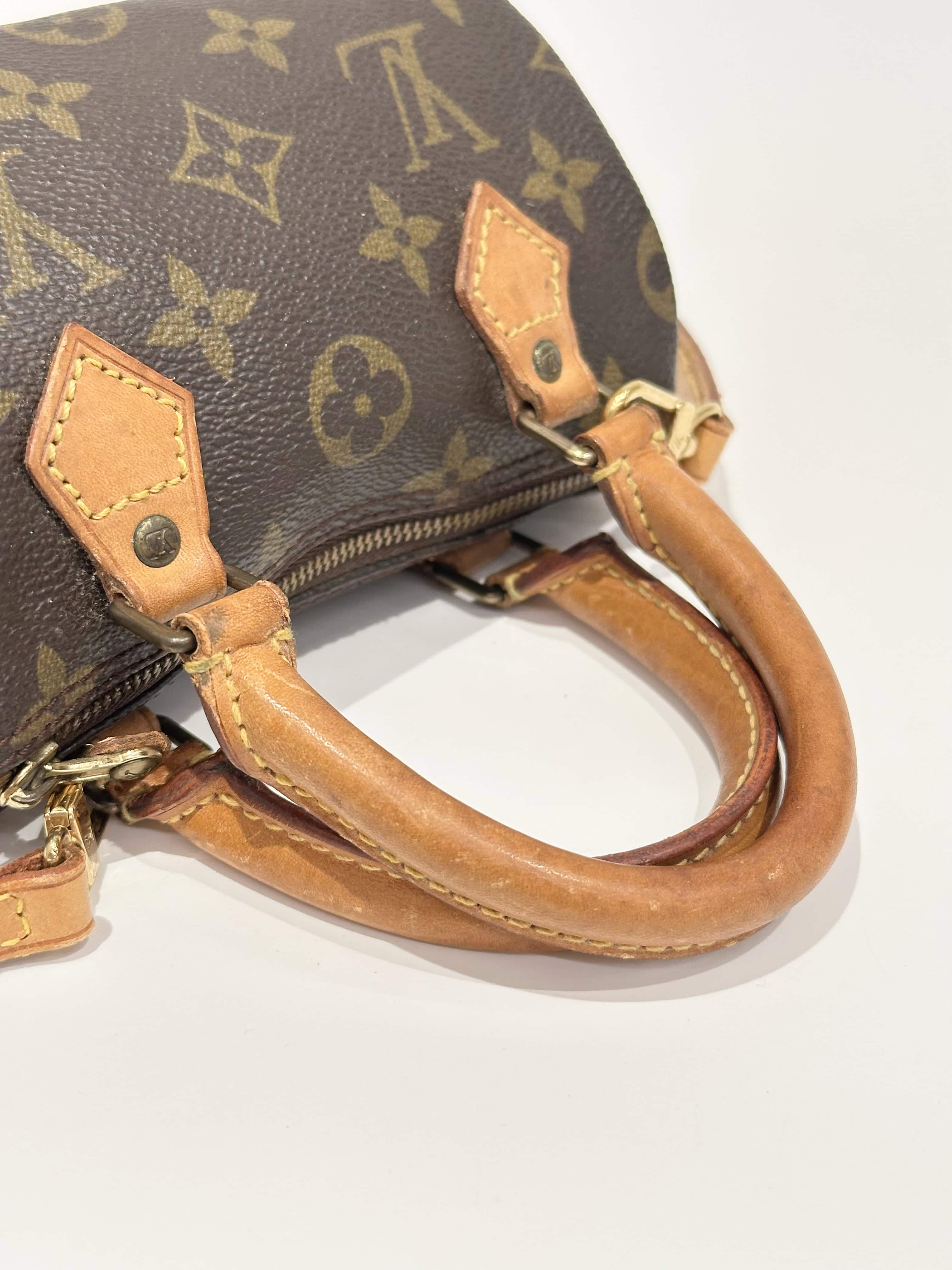 Louis Vuitton Brown Nano Speedy Monogram Canvas Handbag - Image 5