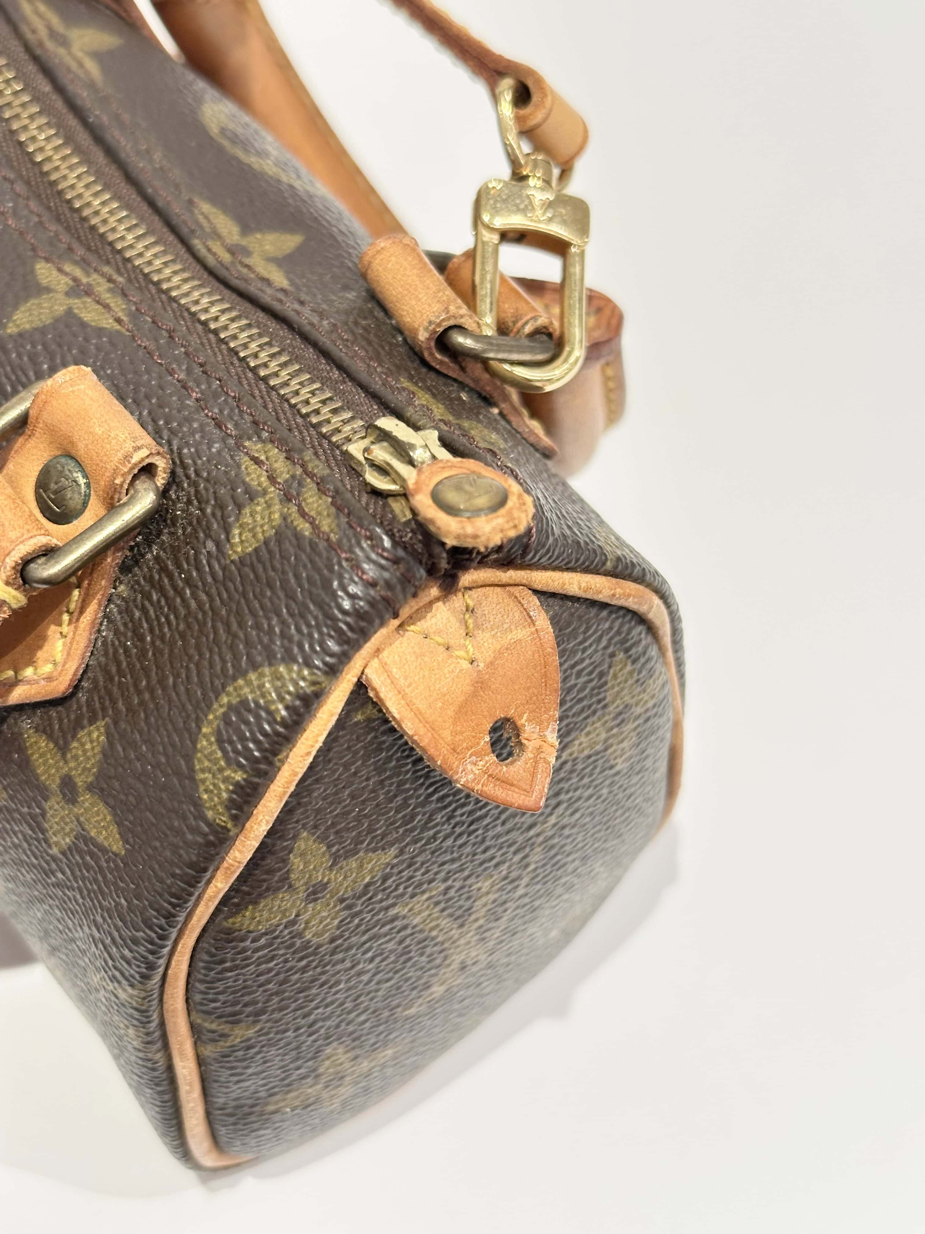 Louis Vuitton Brown Nano Speedy Monogram Canvas Handbag - Image 6