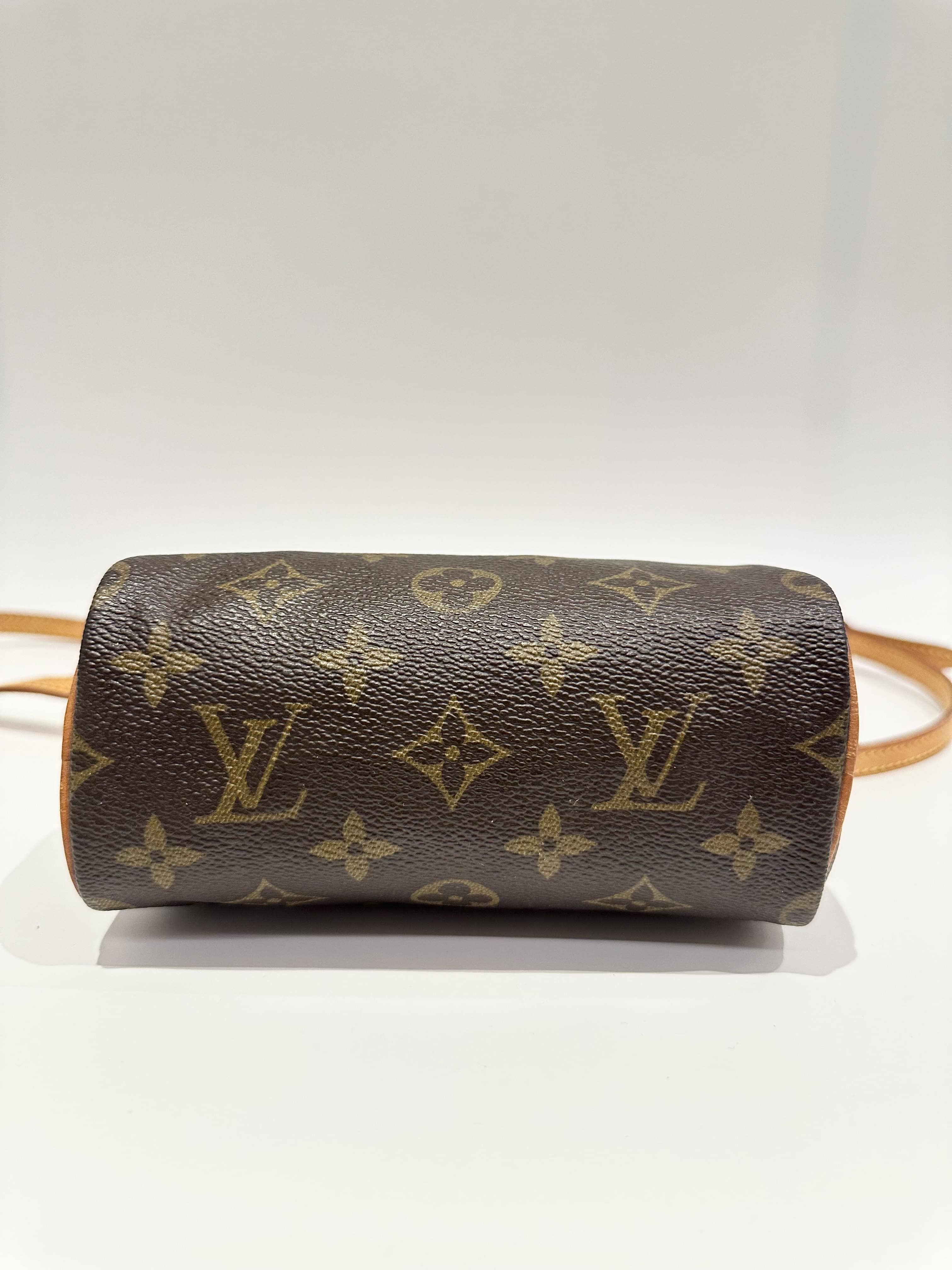 Louis Vuitton Brown Nano Speedy Monogram Canvas Handbag - Image 8