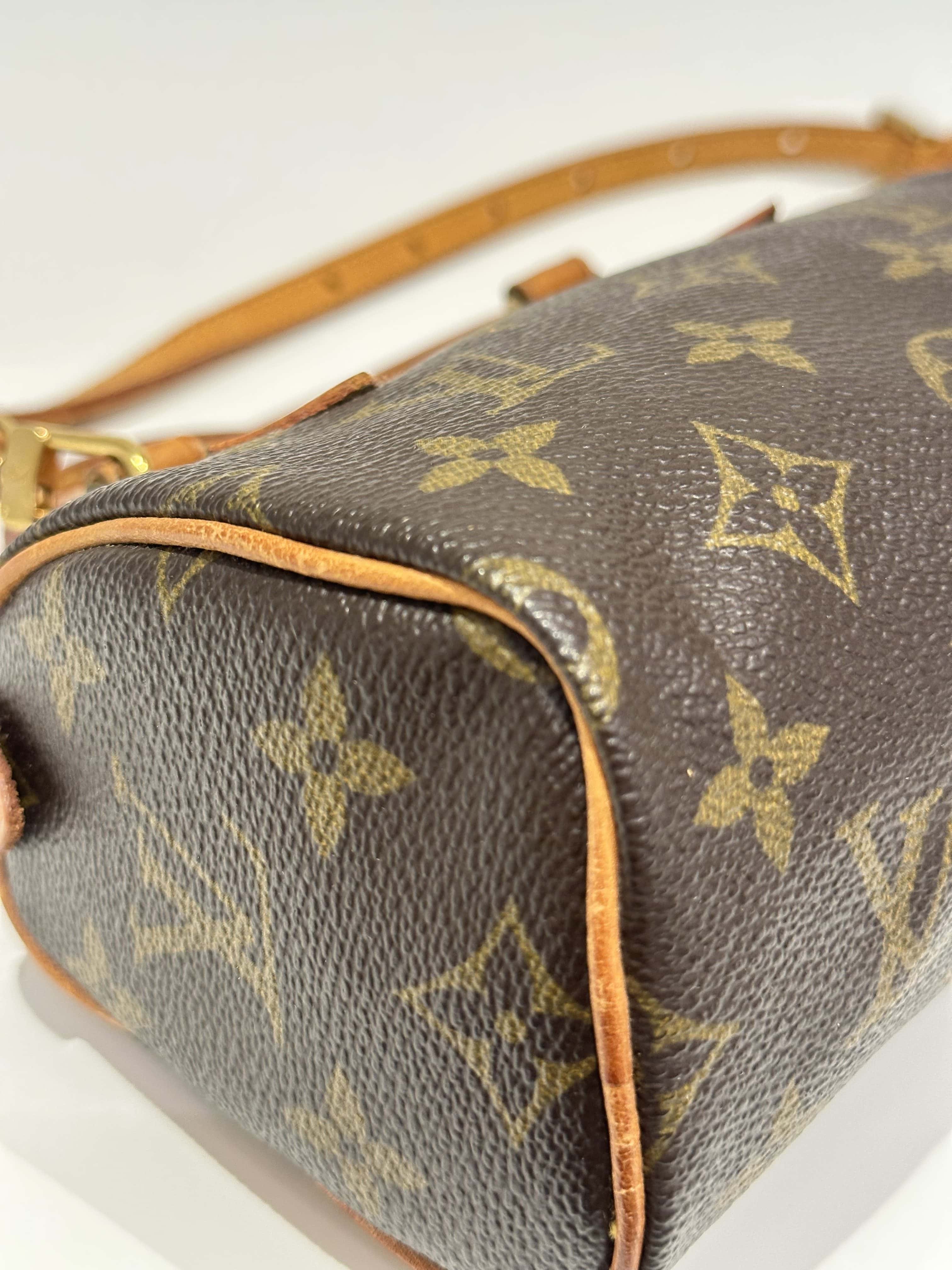 Louis Vuitton Brown Nano Speedy Monogram Canvas Handbag - Image 9