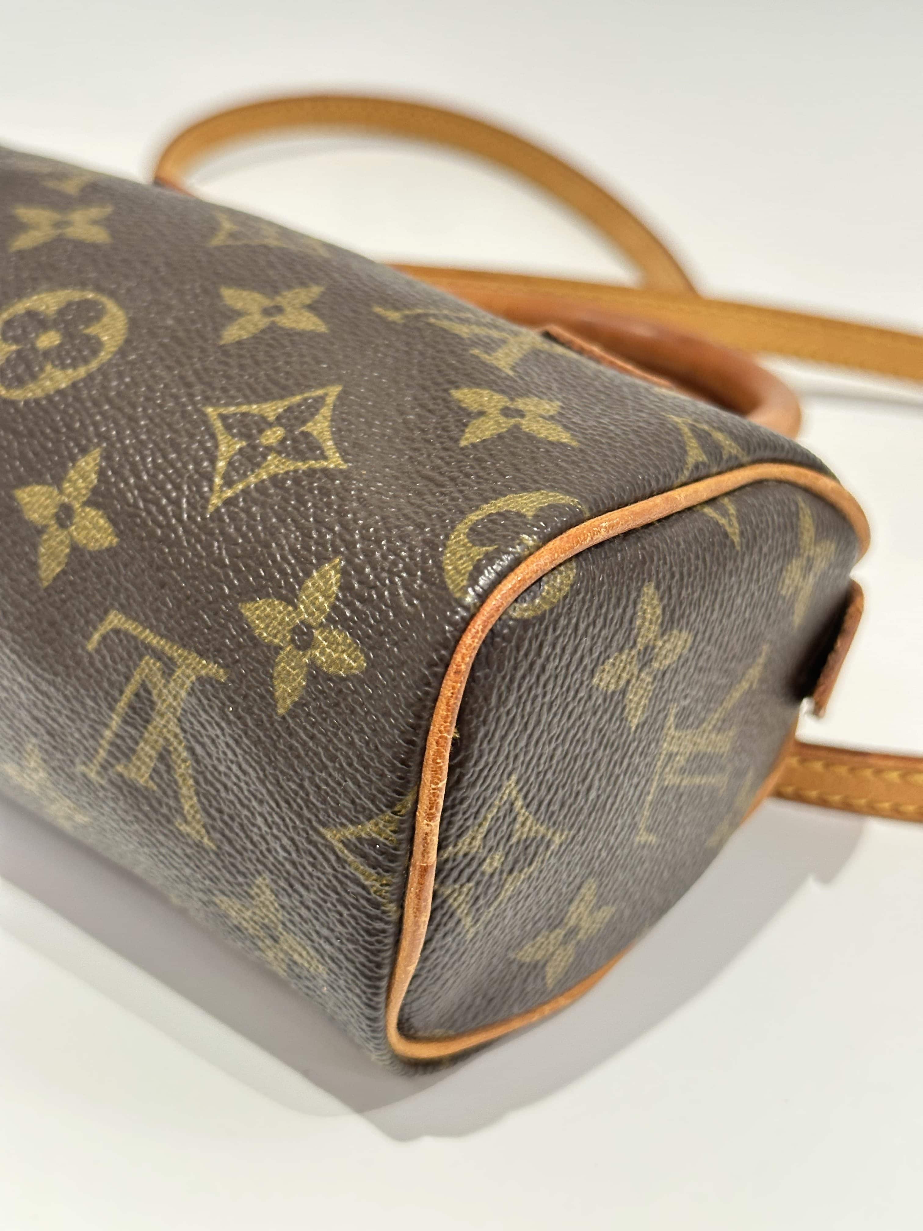 Louis Vuitton Brown Nano Speedy Monogram Canvas Handbag - Image 12