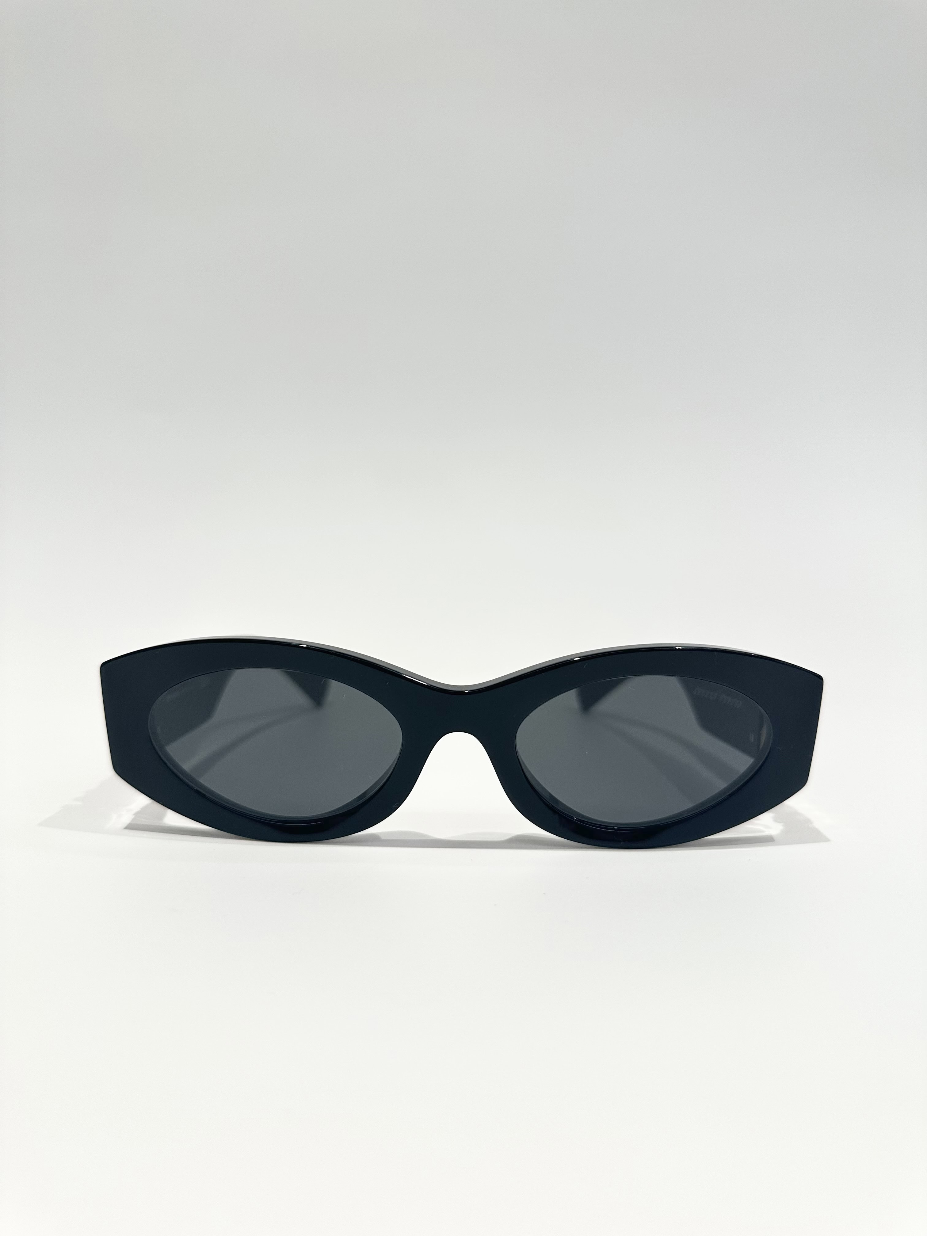 Miu Miu 11WS Black Glimpse Sunglasses - Image 2