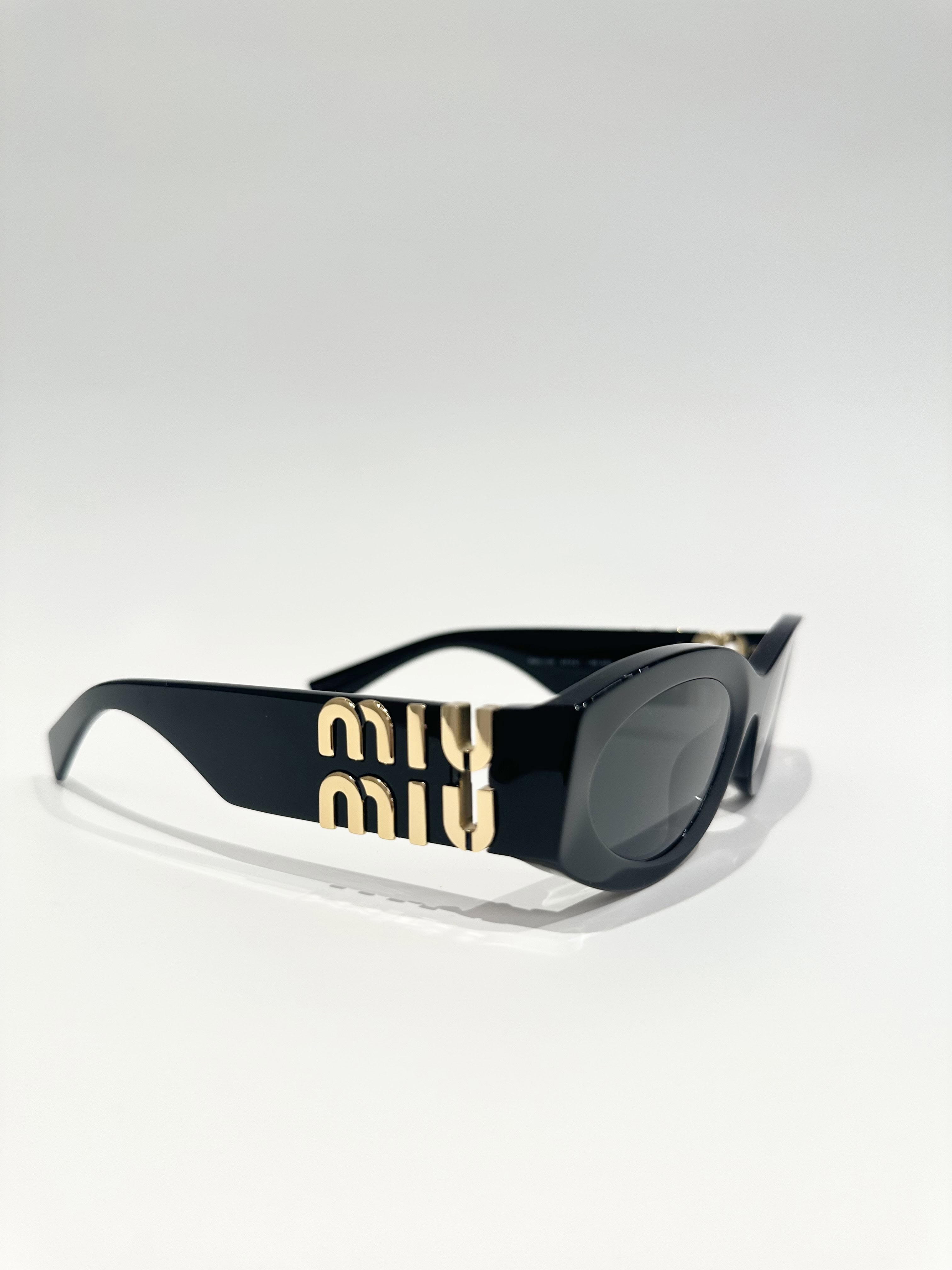 Miu Miu 11WS Black Glimpse Sunglasses - Image 3