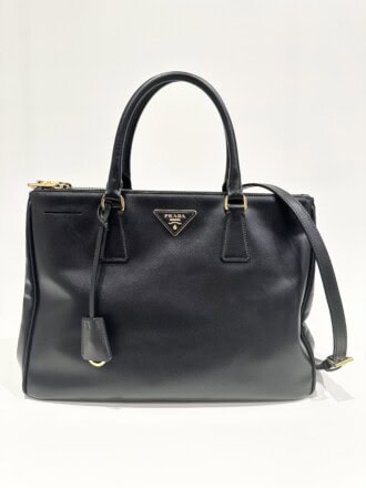 Prada Black Galleria Saffiano Leather Handbag