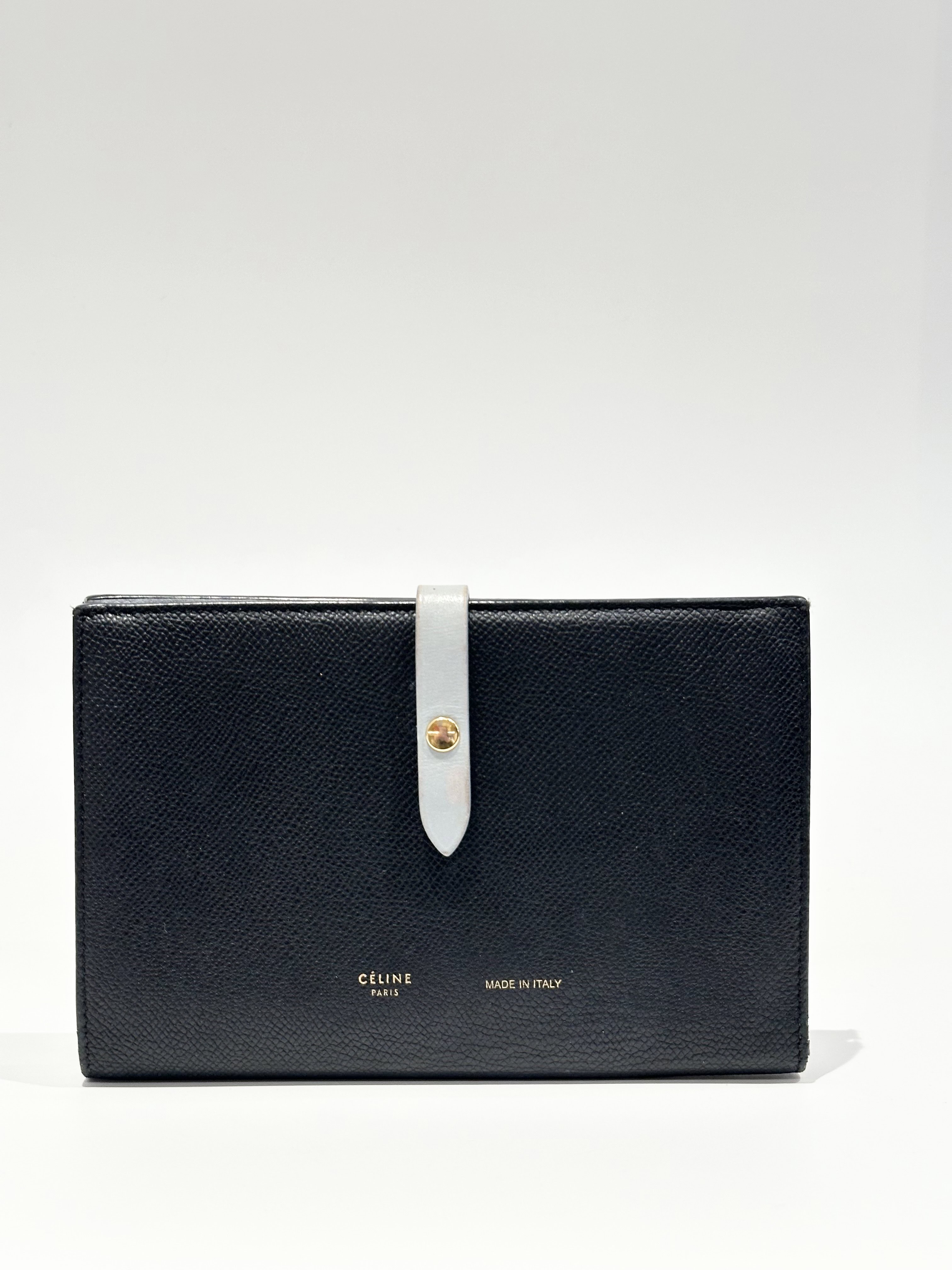 Celine Black Leather Wallet