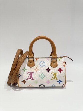 Louis Vuitton x Murakami Nano Speedy Monogram Canvas Handbag