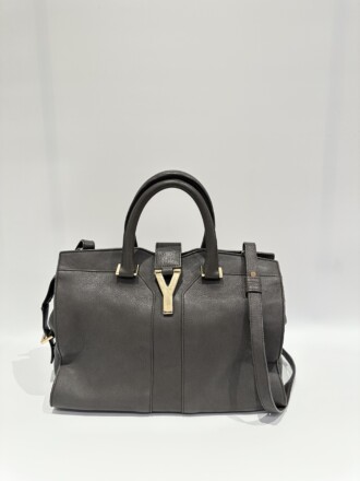 Yves Saint Laurent Grey Chyc Leather Handbag