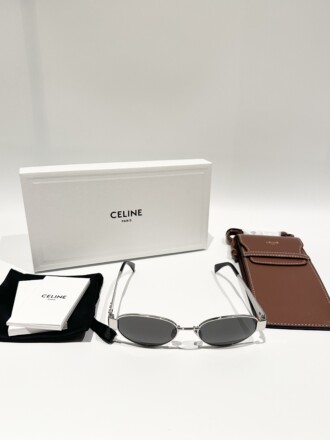 Celine Triomphe Oval Sunglasses CL40235U Metal Frame