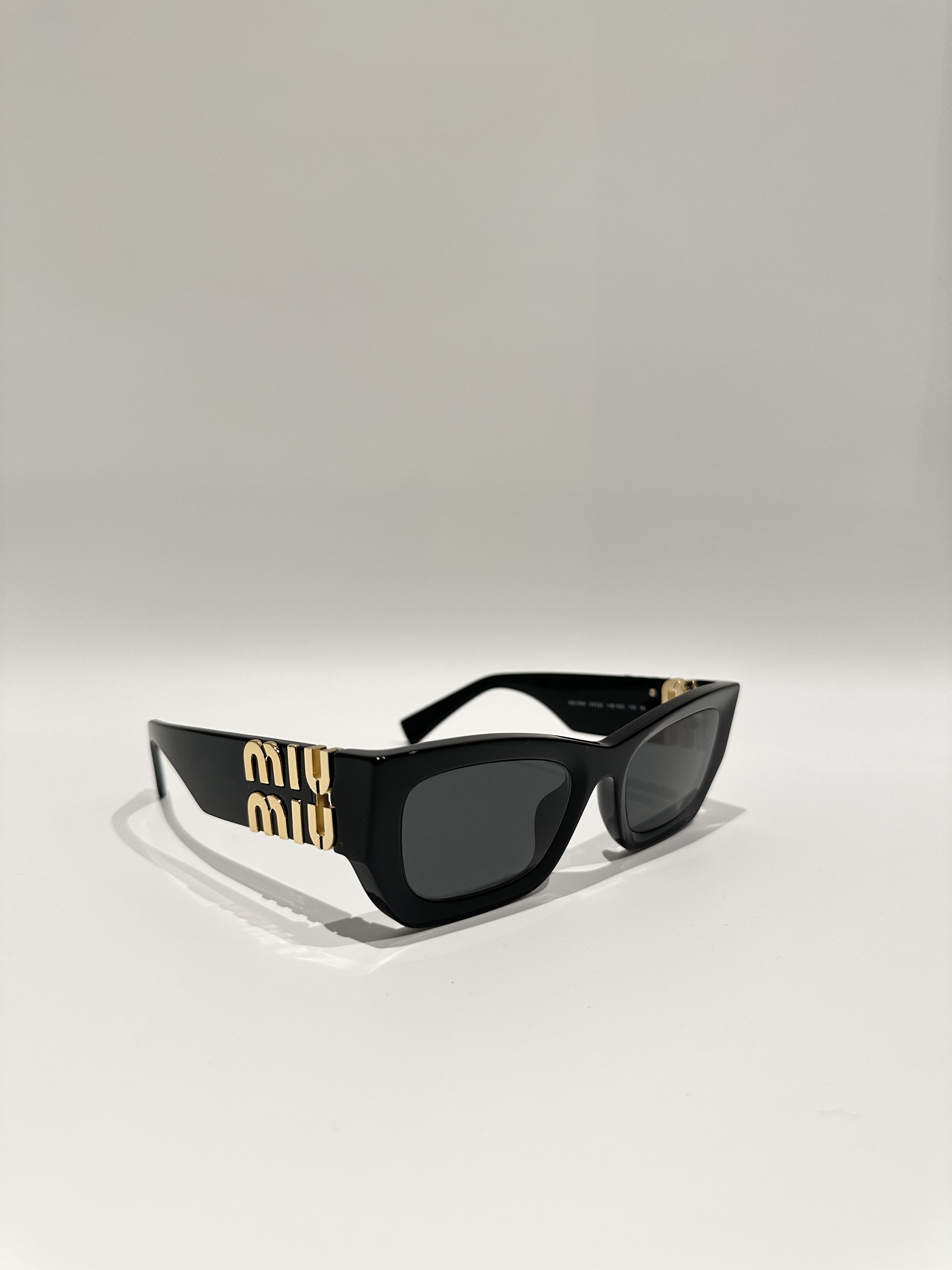 Miu Miu soft oval design sunglasses 0MU 09W Glimpse Slate Gray Lenses - Image 4