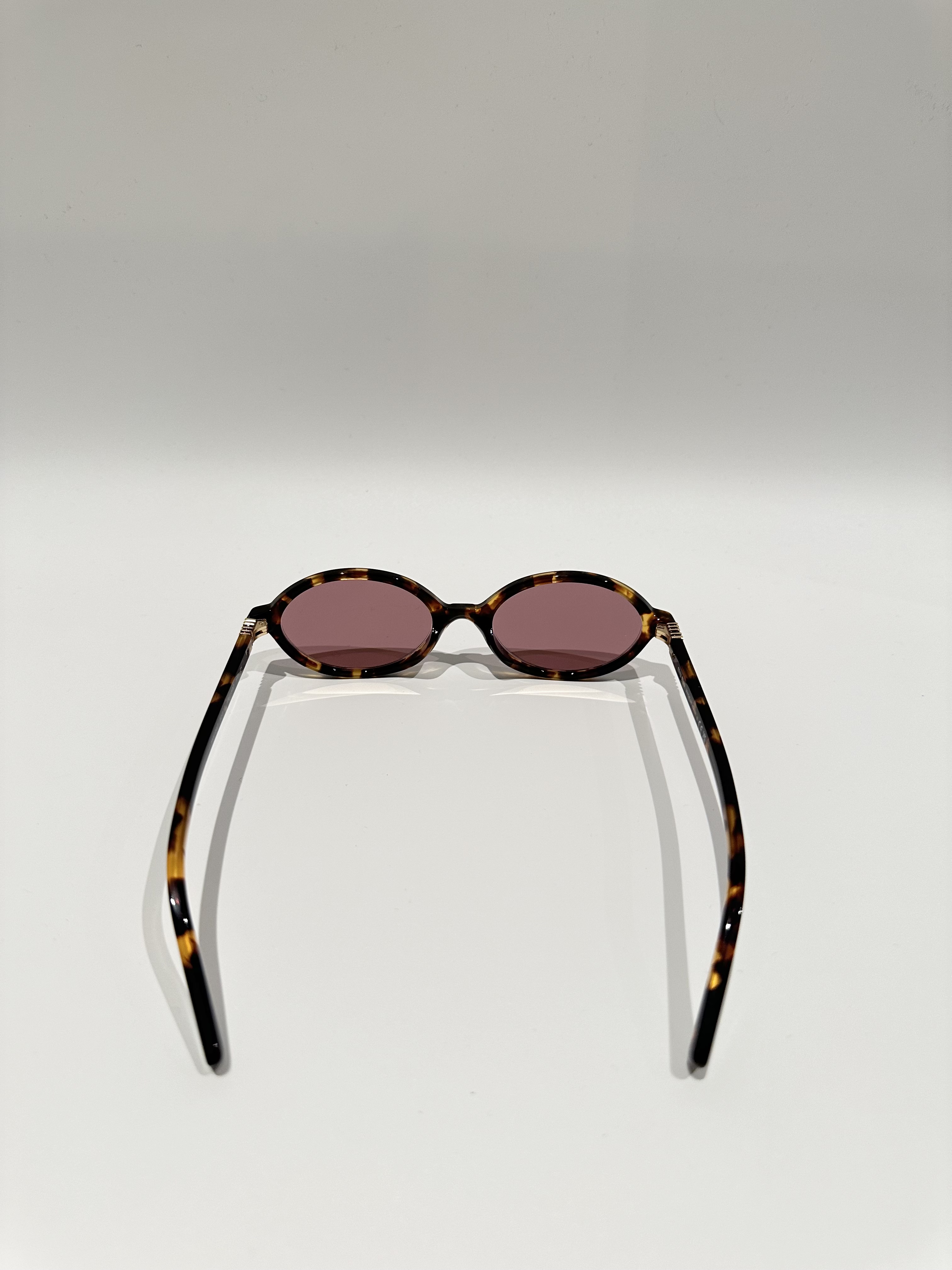Miu Miu soft oval design sunglasses 04ZS Regard Amaranth lenses - Image 5