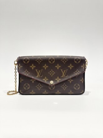 Louis Vuitton Brown Félicie Monogram Canvas Crossbody Bag
