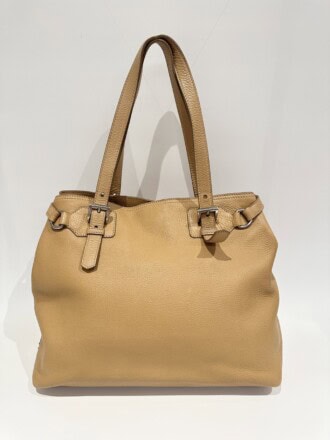 Prada Brown Leahter Tote Bag