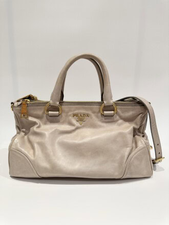Prada Beige Leahter Handbag