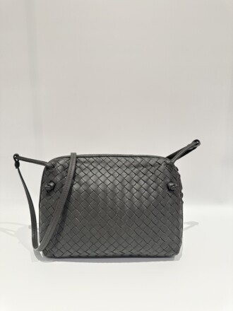 Bottega Veneta Grey Loop Leather Crossbody Bag