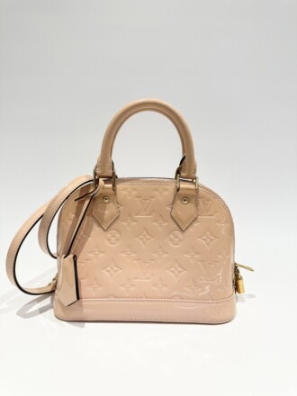 Louis Vuitton Beige Alma BB Patent Leather Handbag