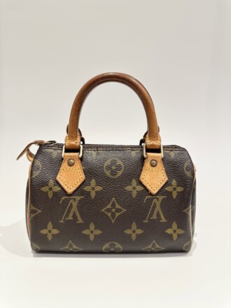 Louis Vuitton Brown Nano Speedy Monogram Canvas Handbag