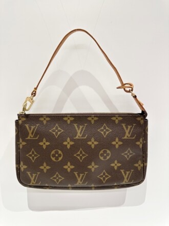 Louis Vuitton Brown Pochette Accessoire Monogram Canvas Clutch