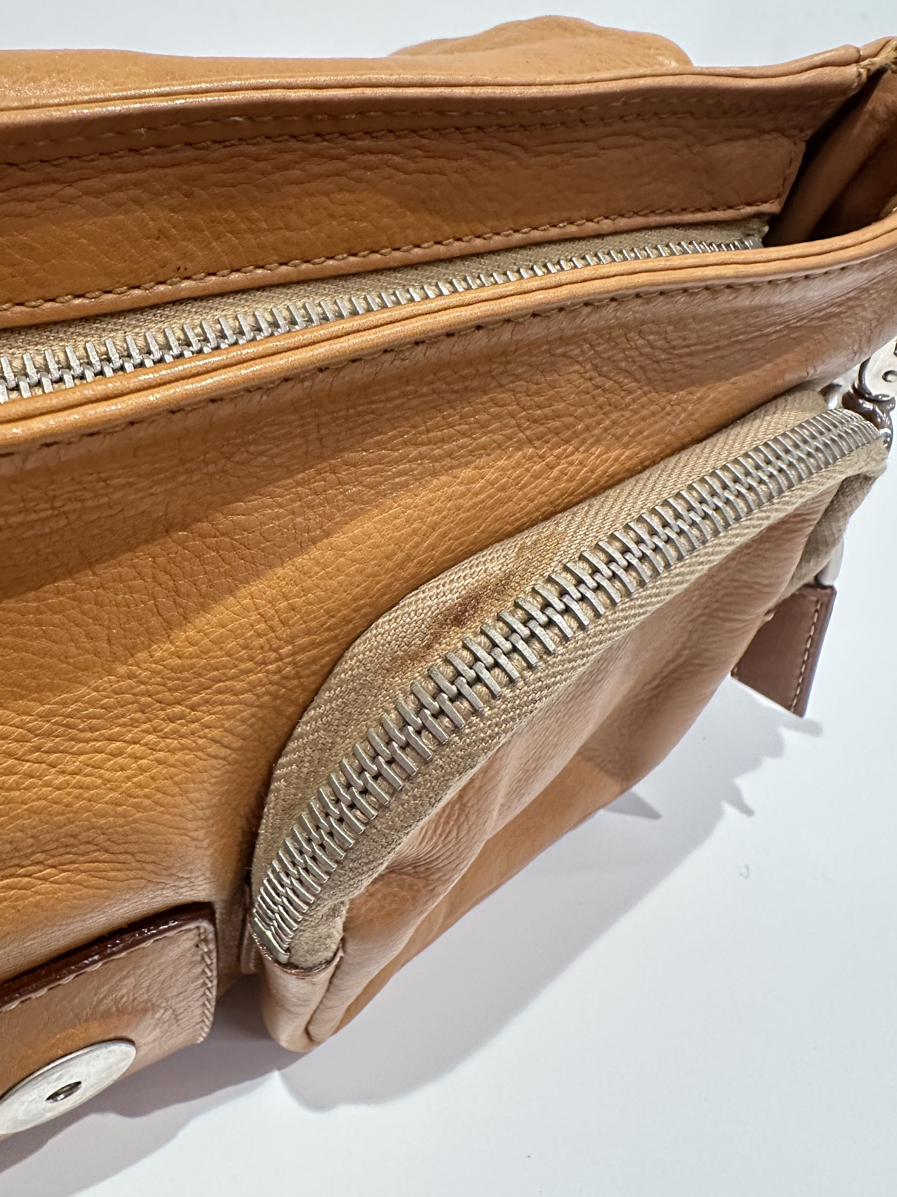 Prada Brown Side Logo Leather Shoulder Bag - Image 12