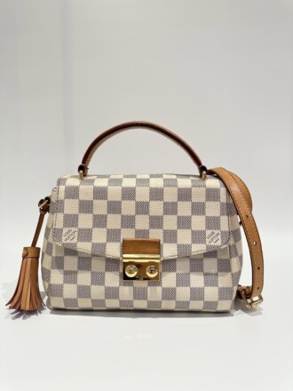 Louis Vuitton White Croisette Canvas Handbag