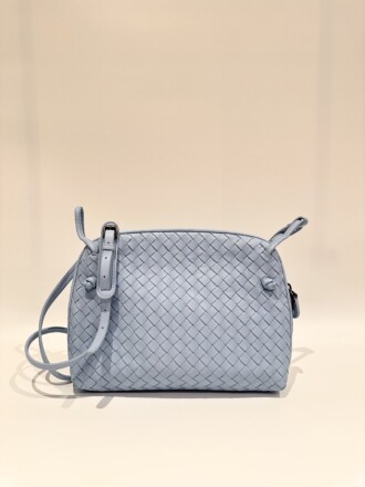 Bottega Veneta light blue loop crossbody leather bag