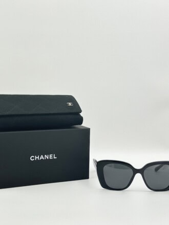 Chanel white letter square sunglasses CH5422B