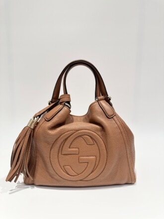 Gucci Brown Soho Small Leather Tote Bag