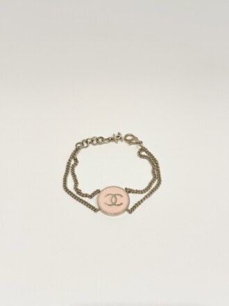 Chanel CC Round Chain Metal And Enamel
