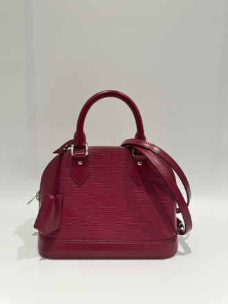 Louis Vuitton Fuchsia Alma BB Epi Leather Handbag