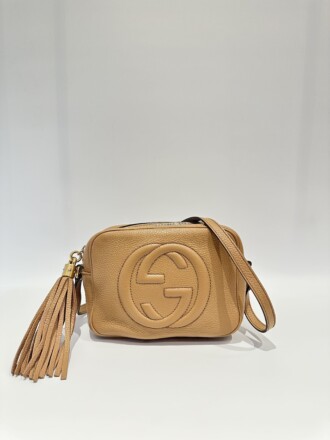 Gucci Brown Soho Camera Leather Crossbody bag