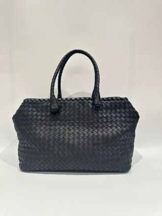 Bottega Veneta Black  Leather Tote Bag