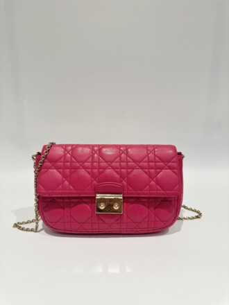 Dior Pink Miss Dior Leather Crossbody Bag