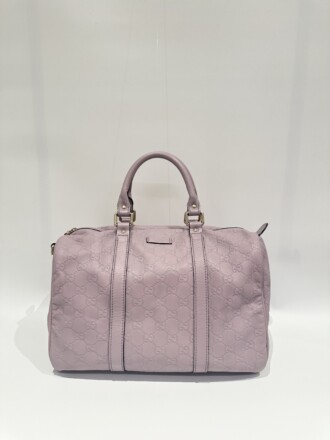 Gucci Purple Boston GG Leather Handbag