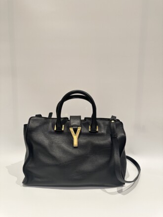 Saint Laurent Black Chyc Leather Handbag