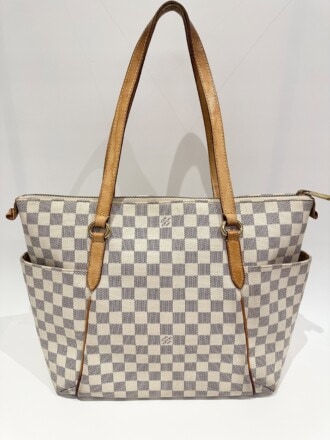 Louis Vuitton White Totally Damier Canvas Handbag