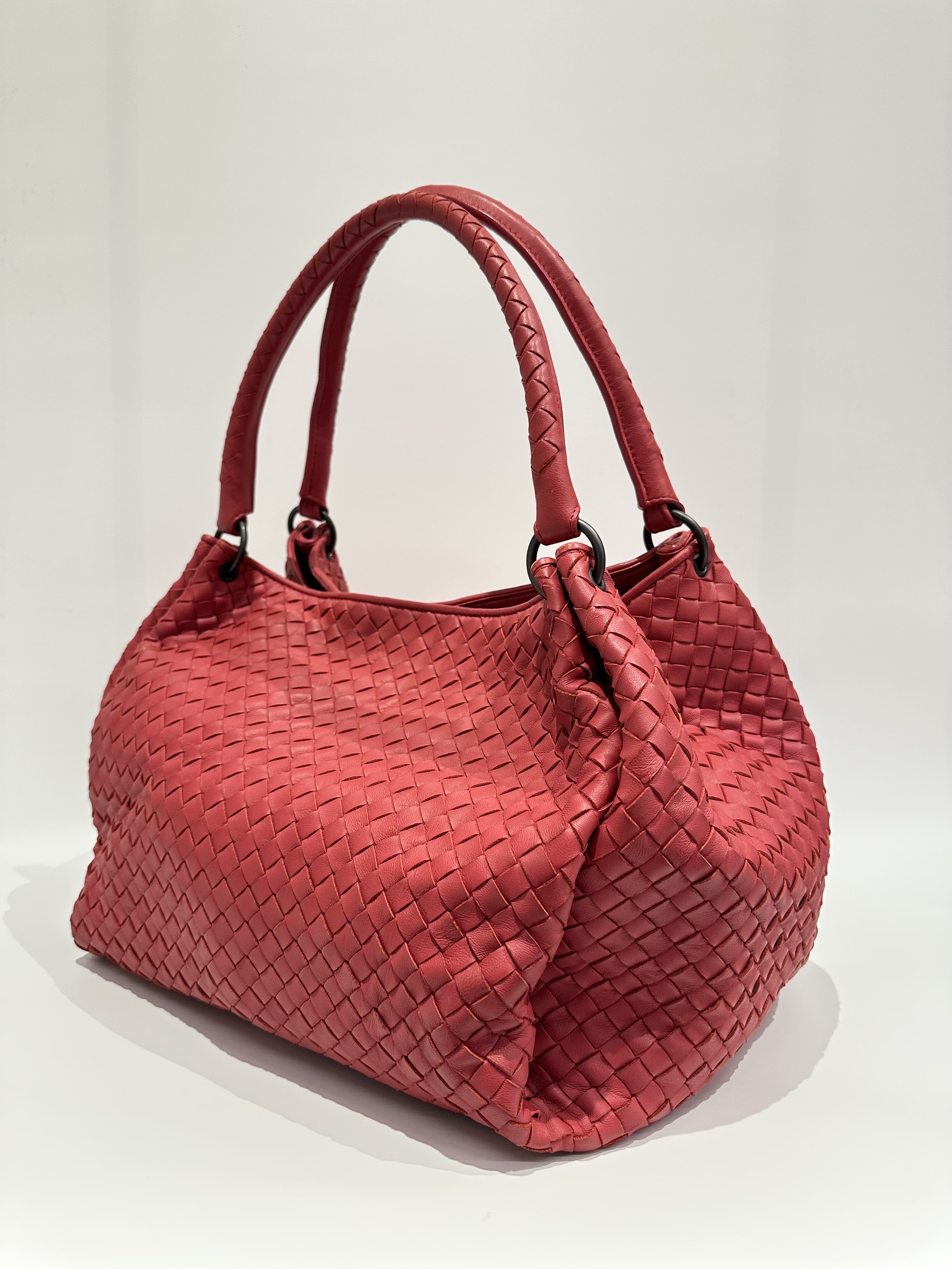 Bottega Veneta Red Campana Leather Tote Bag - Image 2