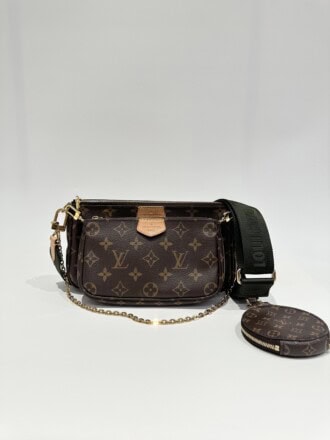 Louis Vuitton Khaki Multi Pochette Accessories Crossbody Bag
