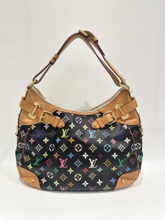 Louis Vuitton Multicolor Black Murakami Monogram Canvas Shoulder Bag