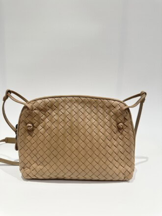 Bottega Veneta Brown Nodini Leather Crossbody Bag
