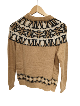 Max Mara Crewneck Camel Trudy Sweater Size XS