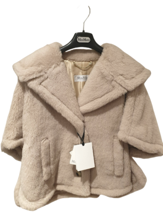 Max Mara Beige Short Teddy Coat Size: SM