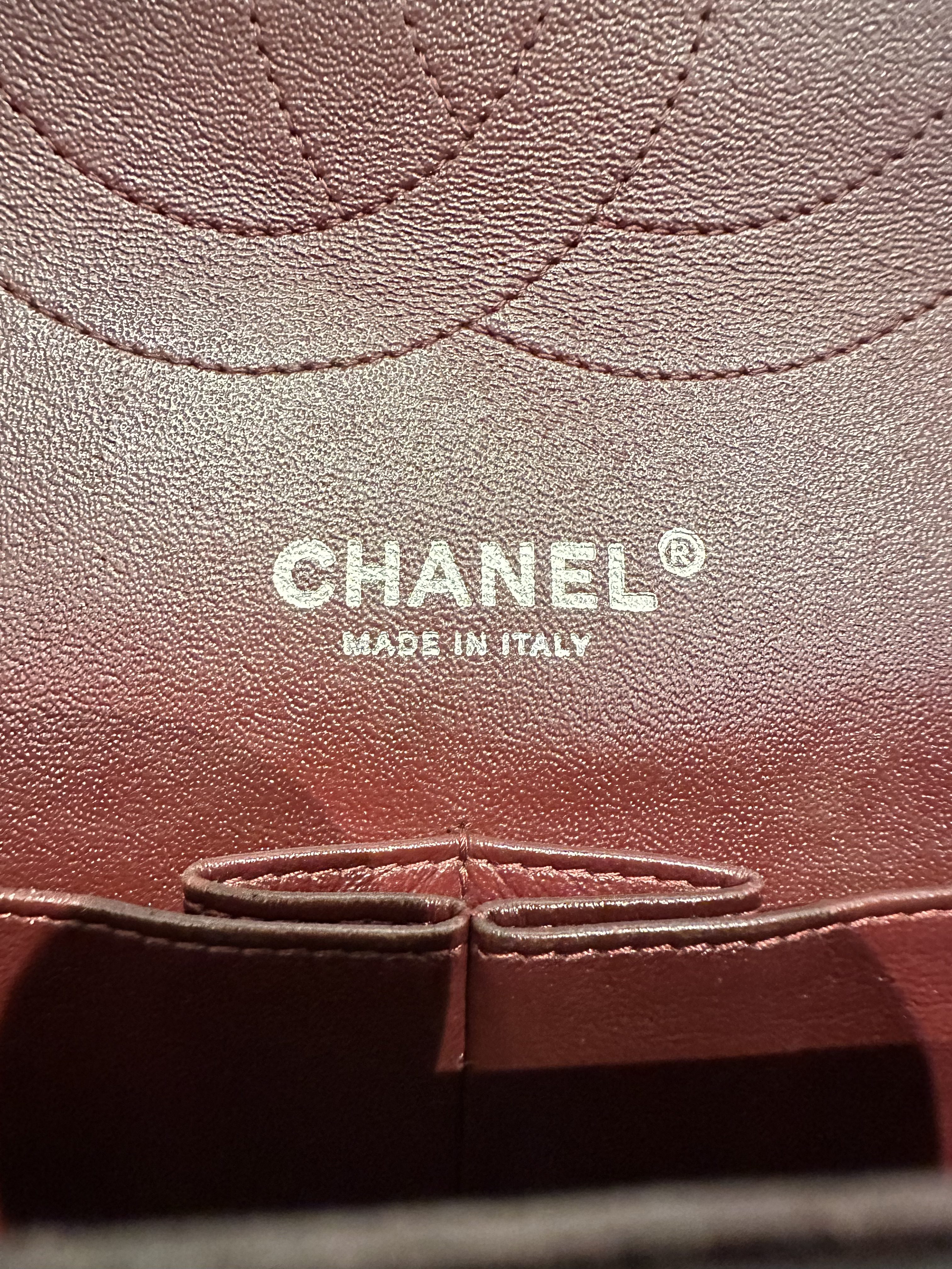 Chanel black silver hardware jumbo timeless classic double flap handbag - Image 19