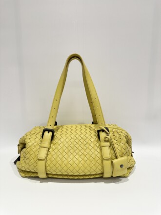 Bottega Veneta Yellow Montaigne Leather Shoulder Bag